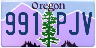 OR license plate 991PJV