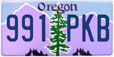 OR license plate 991PKB