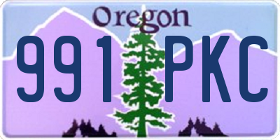OR license plate 991PKC