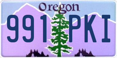 OR license plate 991PKI