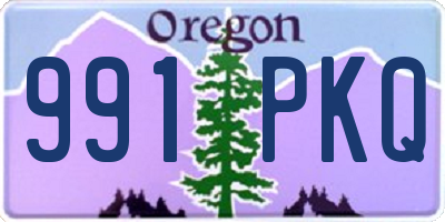 OR license plate 991PKQ