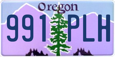 OR license plate 991PLH