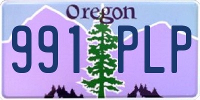 OR license plate 991PLP