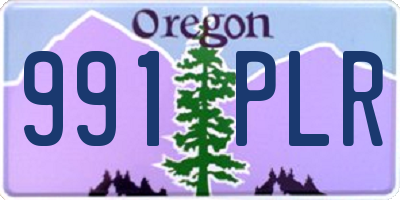 OR license plate 991PLR