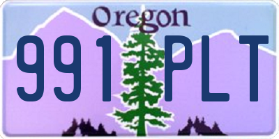 OR license plate 991PLT