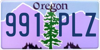 OR license plate 991PLZ