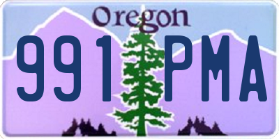 OR license plate 991PMA