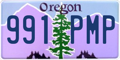 OR license plate 991PMP