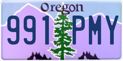 OR license plate 991PMY