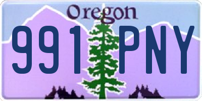 OR license plate 991PNY