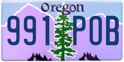 OR license plate 991POB