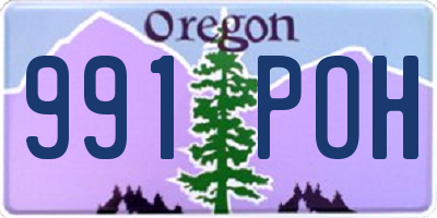 OR license plate 991POH