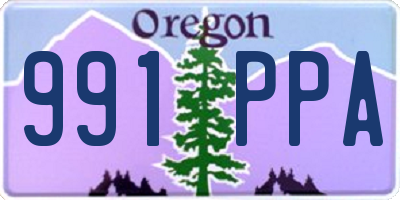 OR license plate 991PPA