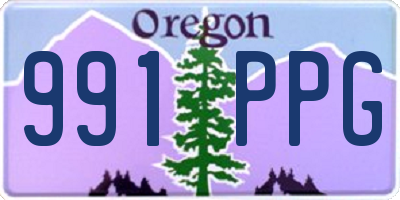 OR license plate 991PPG