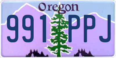 OR license plate 991PPJ