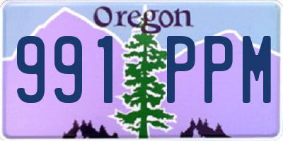 OR license plate 991PPM
