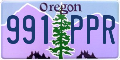 OR license plate 991PPR