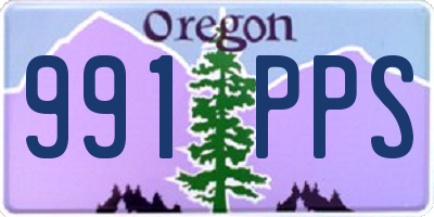 OR license plate 991PPS