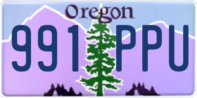 OR license plate 991PPU