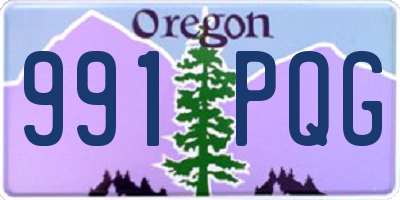 OR license plate 991PQG
