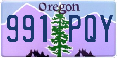 OR license plate 991PQY