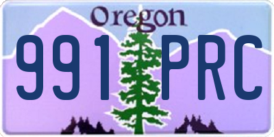 OR license plate 991PRC
