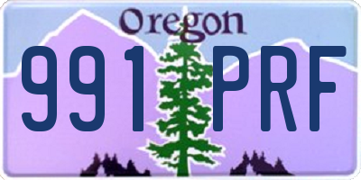 OR license plate 991PRF