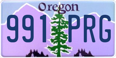 OR license plate 991PRG