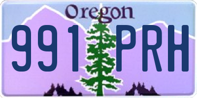 OR license plate 991PRH