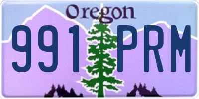 OR license plate 991PRM