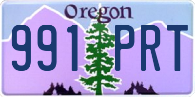 OR license plate 991PRT