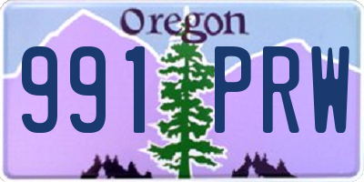 OR license plate 991PRW