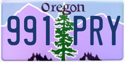 OR license plate 991PRY