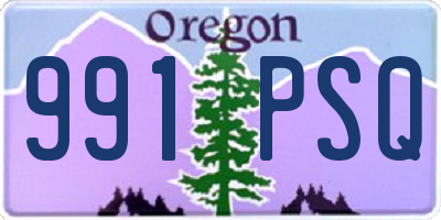 OR license plate 991PSQ