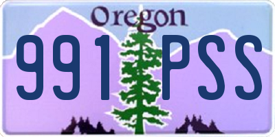 OR license plate 991PSS