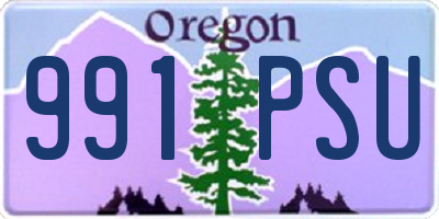 OR license plate 991PSU