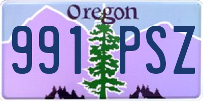 OR license plate 991PSZ