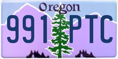 OR license plate 991PTC