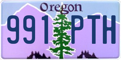 OR license plate 991PTH