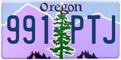 OR license plate 991PTJ