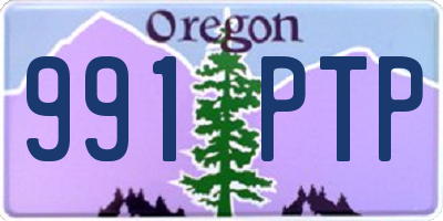 OR license plate 991PTP