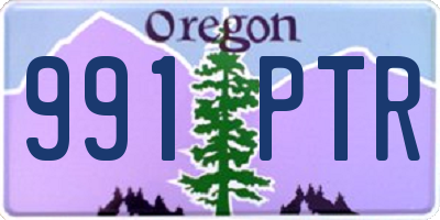 OR license plate 991PTR