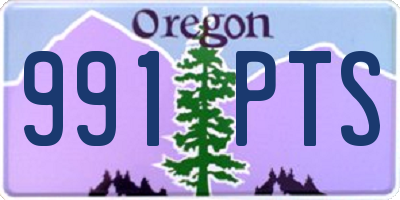 OR license plate 991PTS