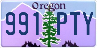 OR license plate 991PTY