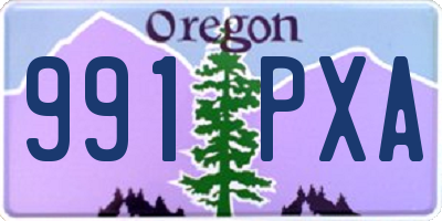OR license plate 991PXA