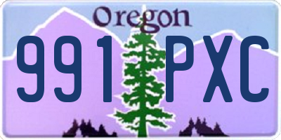 OR license plate 991PXC