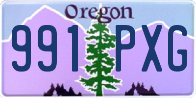 OR license plate 991PXG