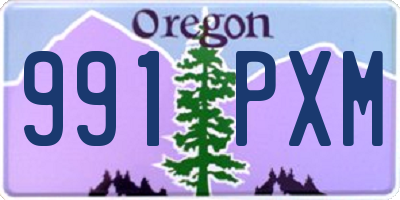 OR license plate 991PXM