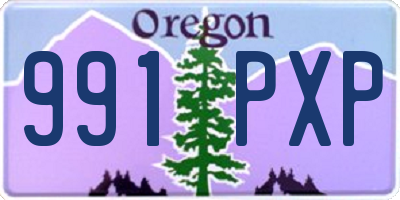 OR license plate 991PXP