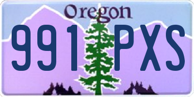 OR license plate 991PXS